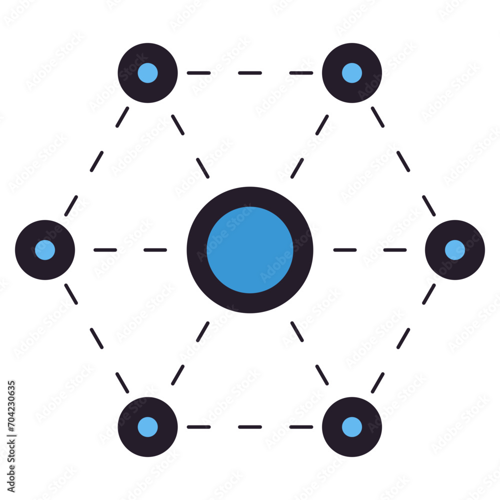 Obraz premium networking icon