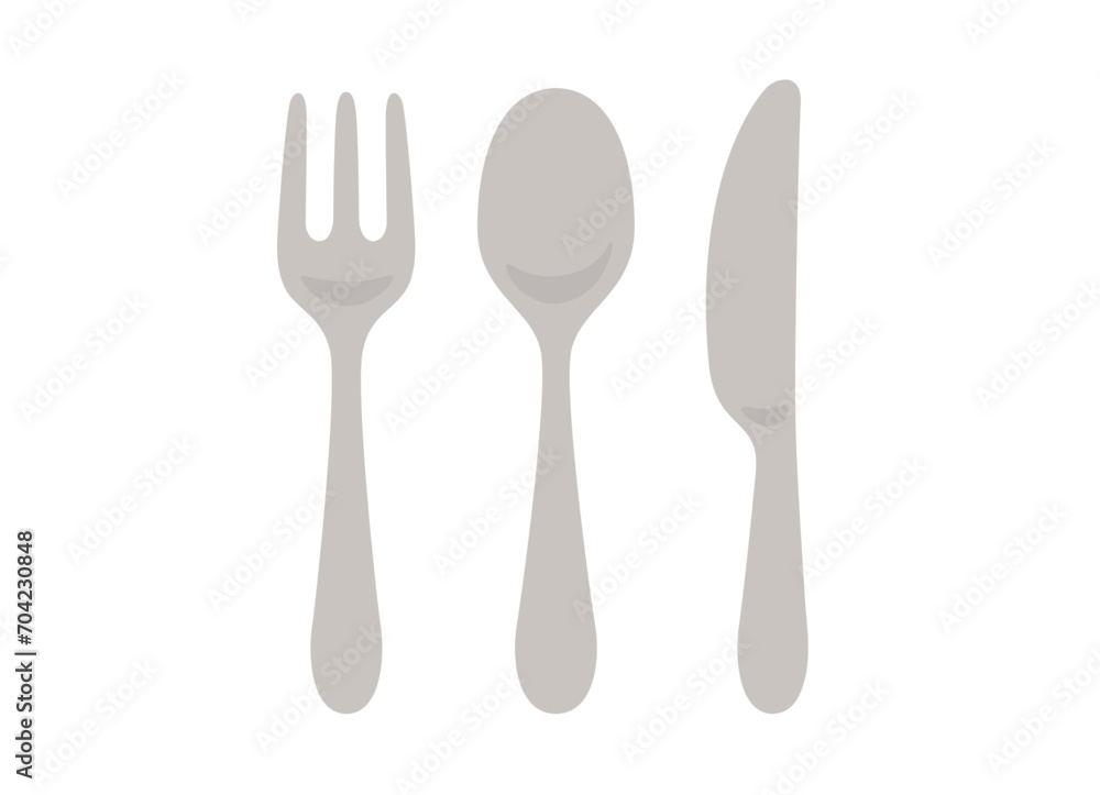 Knife, fork and spoon icon vector illustration Knife, fork and spoon icon vector illustration