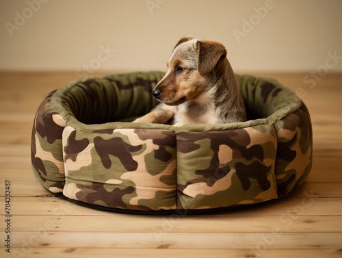 Cozy Pet Bed Mockup for Home and Pet Stores - AI Generated
