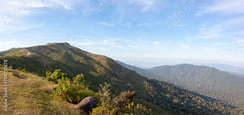 Viewpoint, mountaintop camping ground at Doi Soi Malai National Park, Thailand © Jeerasak
