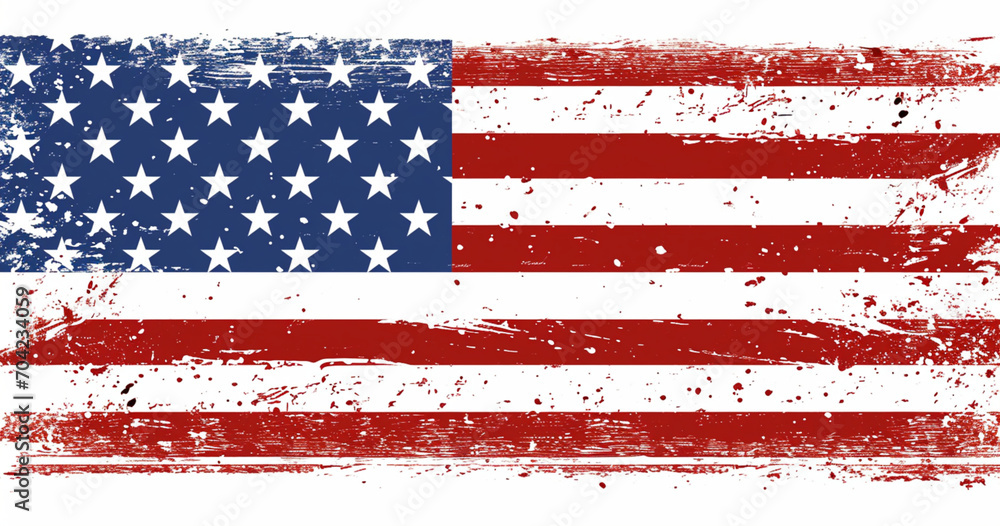 Fototapeta premium アメリカ国旗の背景,American Flag Background,Generative AI