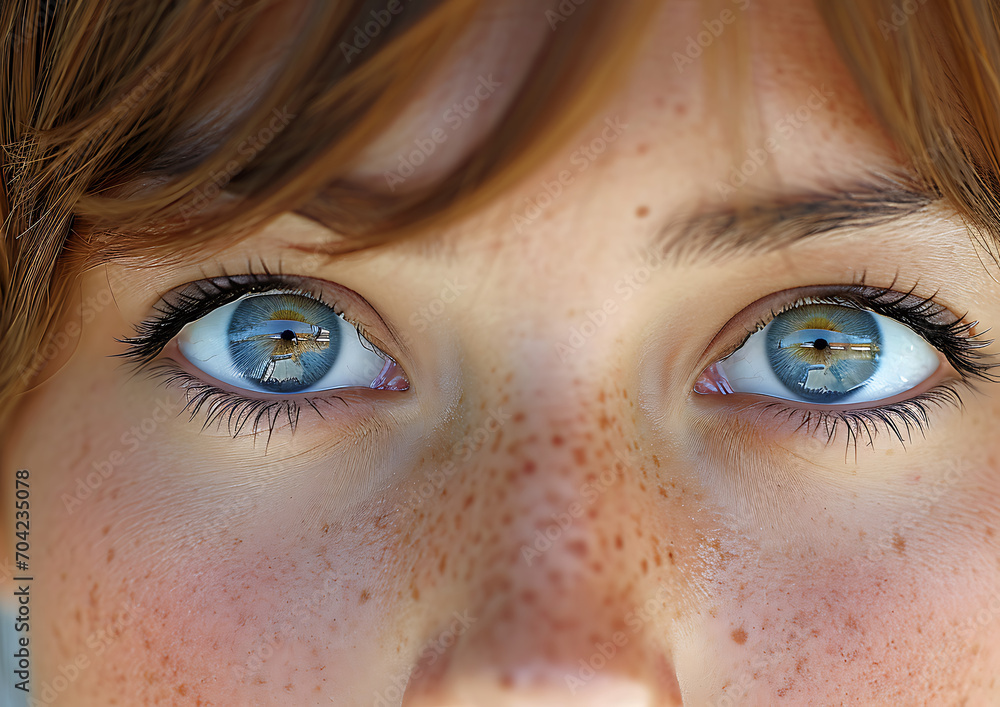 Naklejka premium close up of eyes