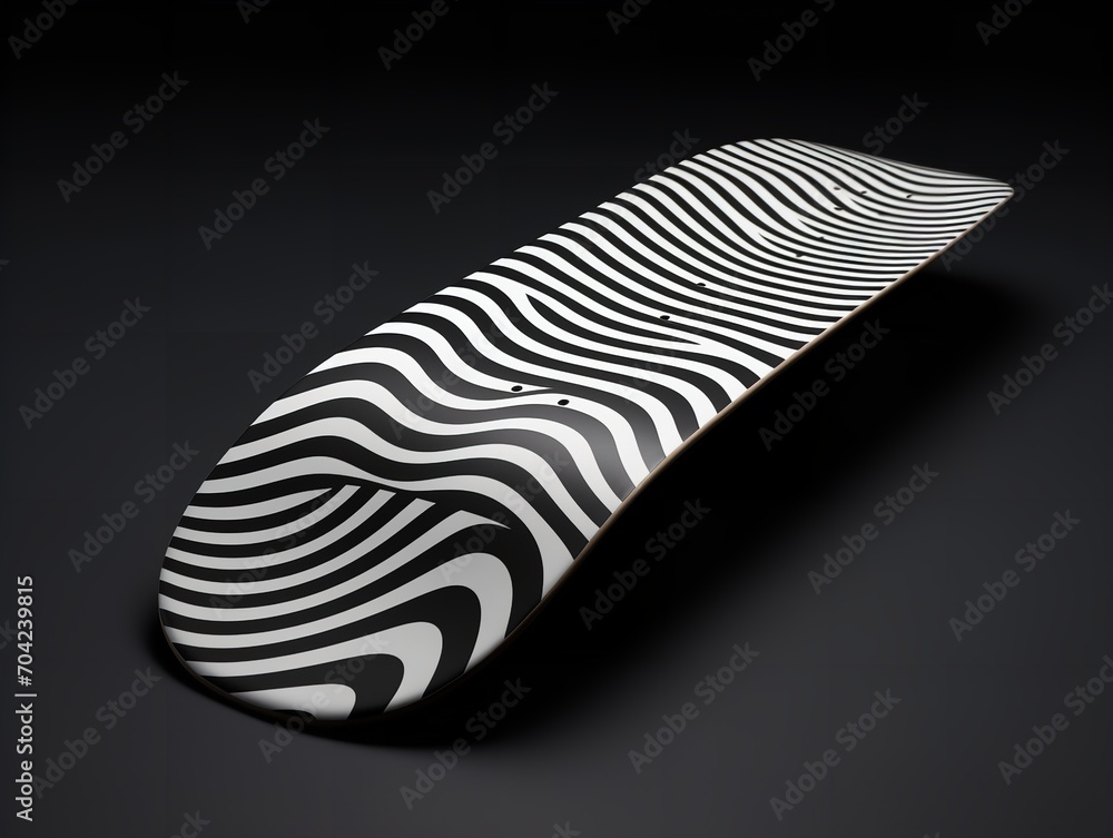 Trendy Skateboard Deck Mockup for Sports and Lifestyle - AI Generated Trendy Skateboard Deck Mockup for Sports and Lifestyle - AI Generated