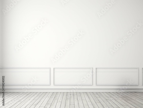  wall and floor white background living room, minimal interior copy space.