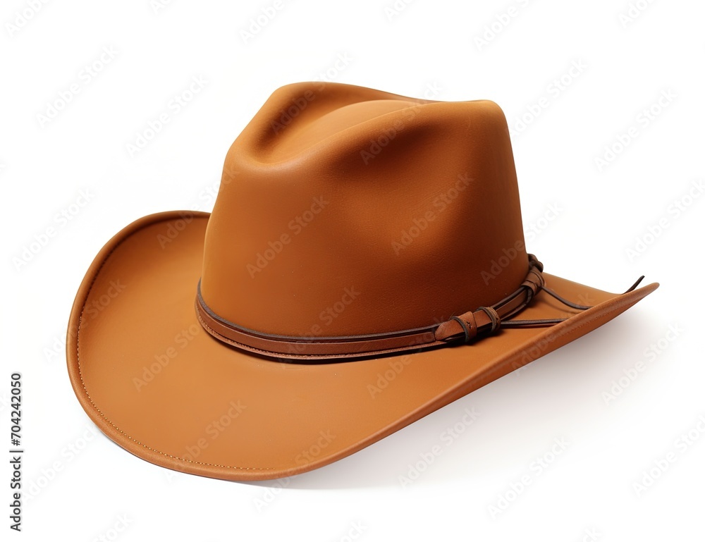 brown cowboy hat isolated on white background brown cowboy hat isolated on white background