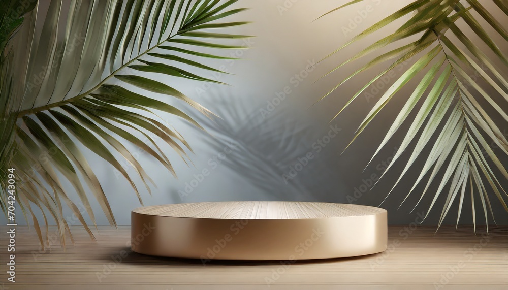 3D Elegance: Palm Leaf-Inspired Product Showcase 3D Elegance: Palm Leaf-Inspired Product Showcase