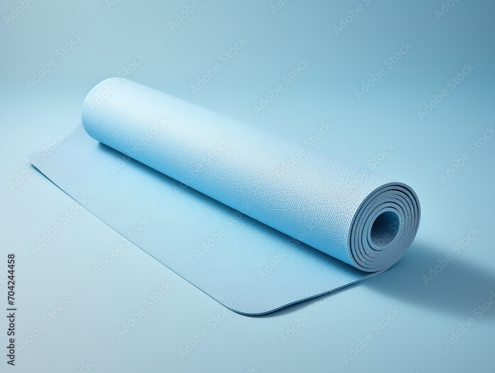 Tranquil Yoga Mat Mockup for Wellness and Fitness - AI Generated Tranquil Yoga Mat Mockup for Wellness and Fitness - AI Generated