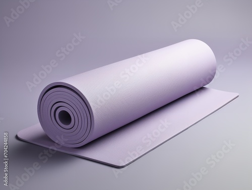 Tranquil Yoga Mat Mockup for Wellness and Fitness - AI Generated