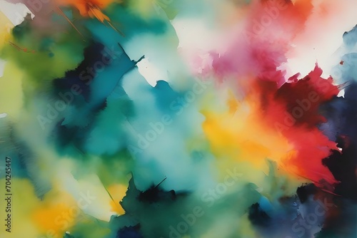 abstract colorful brush strokes paint background. generative ai