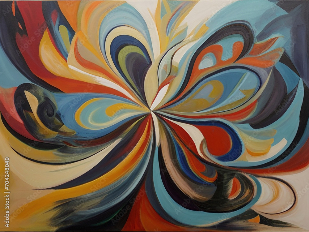 abstract composition that explores the interplay of contrasting colors, shapes, and textures abstract composition that explores the interplay of contrasting colors, shapes, and textures