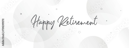 happy retirement card on white background	