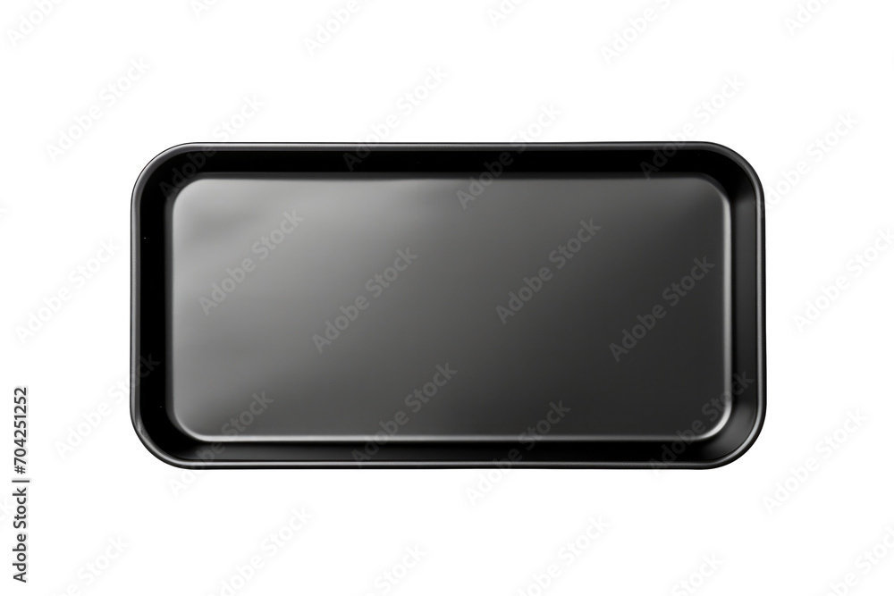 Black Metal Tray, transparent background , png Black Metal Tray, transparent background , png