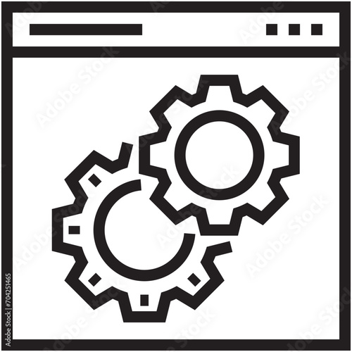 Web Settings Vector Icon