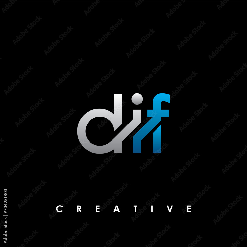 DIF Letter Initial Logo Design Template Vector Illustration DIF Letter Initial Logo Design Template Vector Illustration