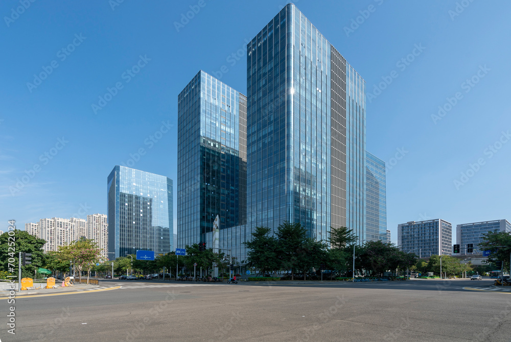 Financial Center Road and Office Building, Fuzhou, China Financial Center Road and Office Building, Fuzhou, China