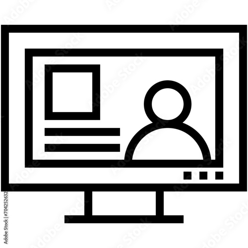 Video Call Vector Icon