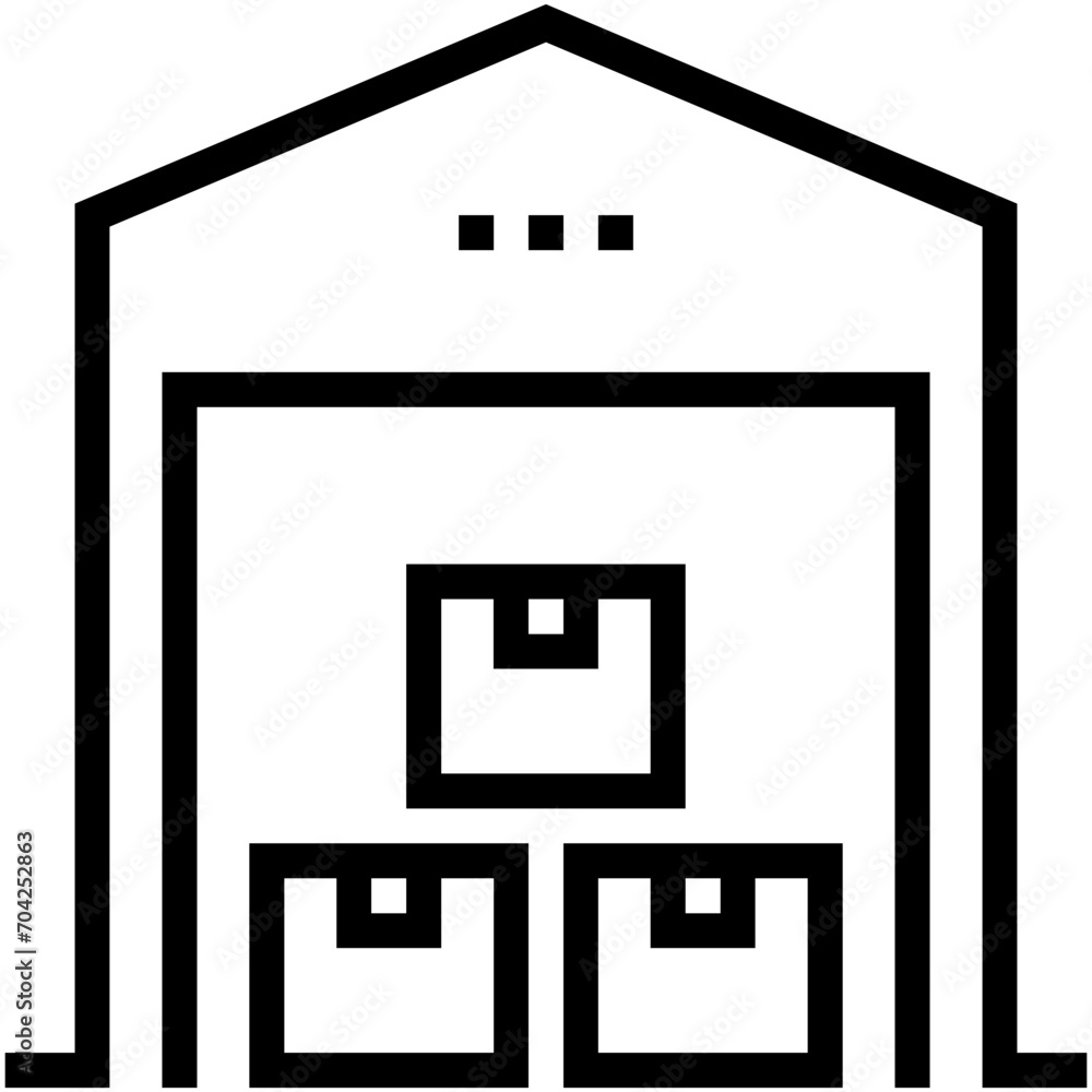 Storage Unit Vector Icon Storage Unit Vector Icon