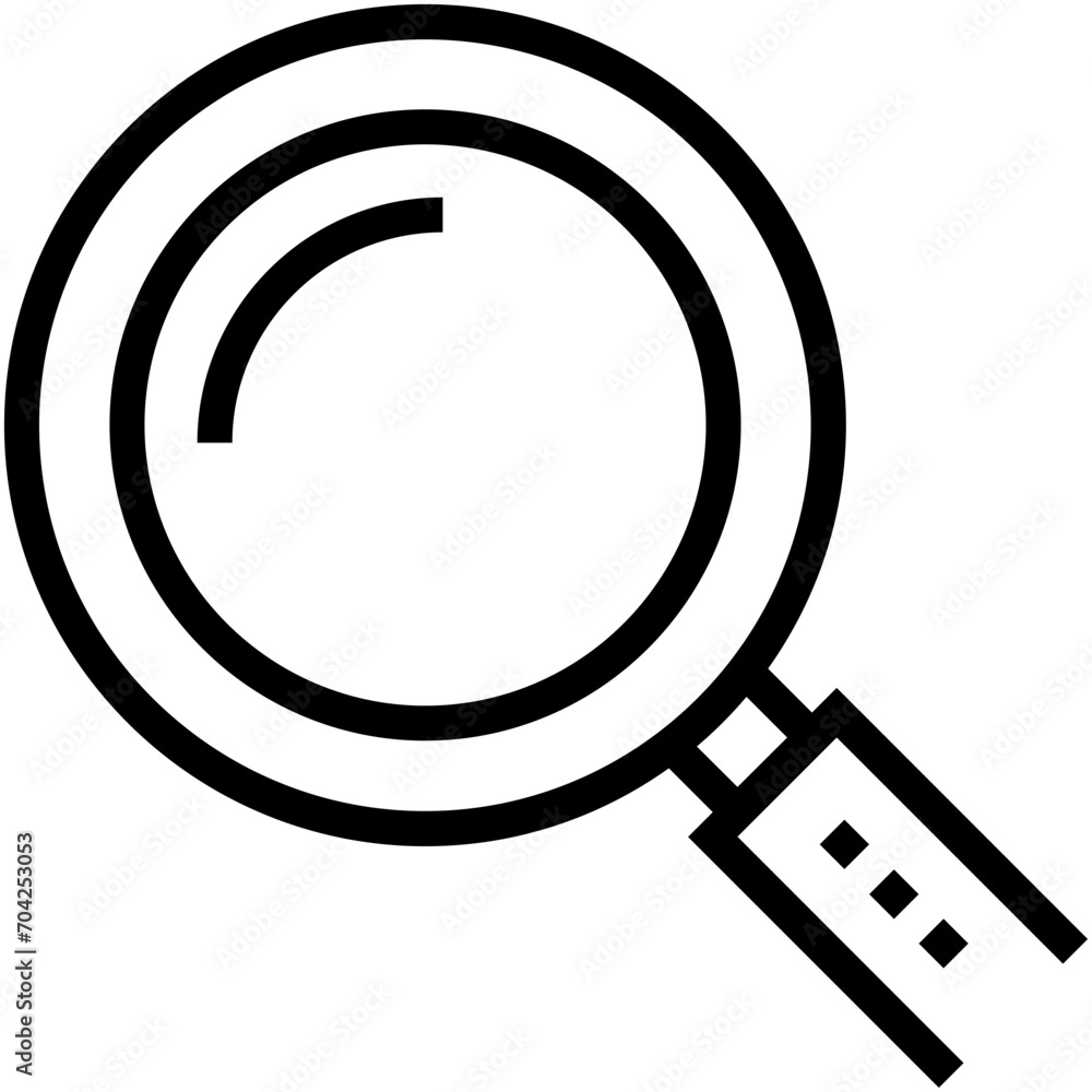 Magnifier Vector Icon Magnifier Vector Icon