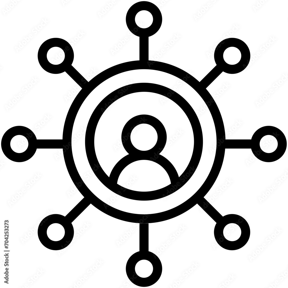 Social Network Vector Icon Social Network Vector Icon