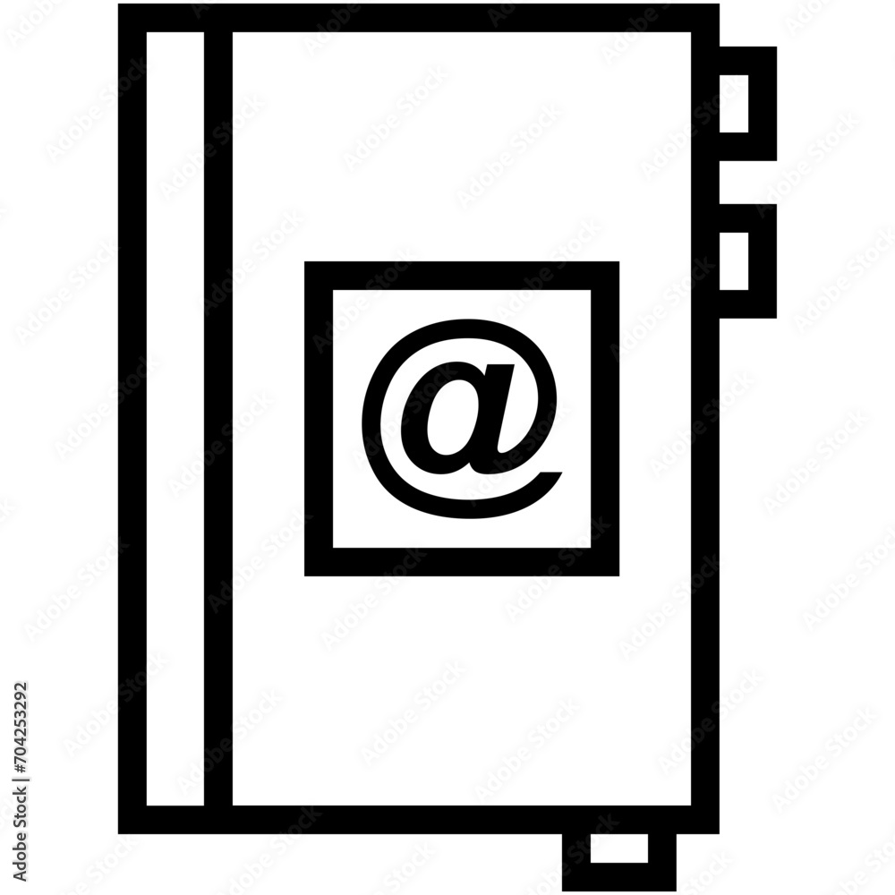 Email Addresses Vector Icon