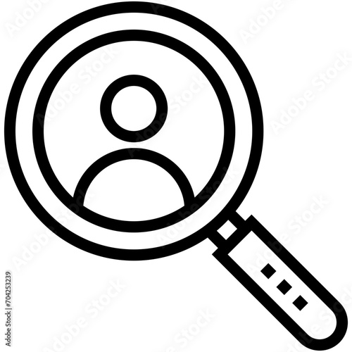 Find Person Vector Icon