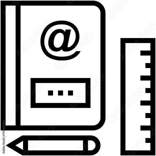 Address Book Vector Icon