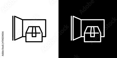 宅配便の集荷ボックスアイコン