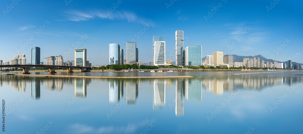 Financial Center City Skyline, Fuzhou City, Fujian Province, China