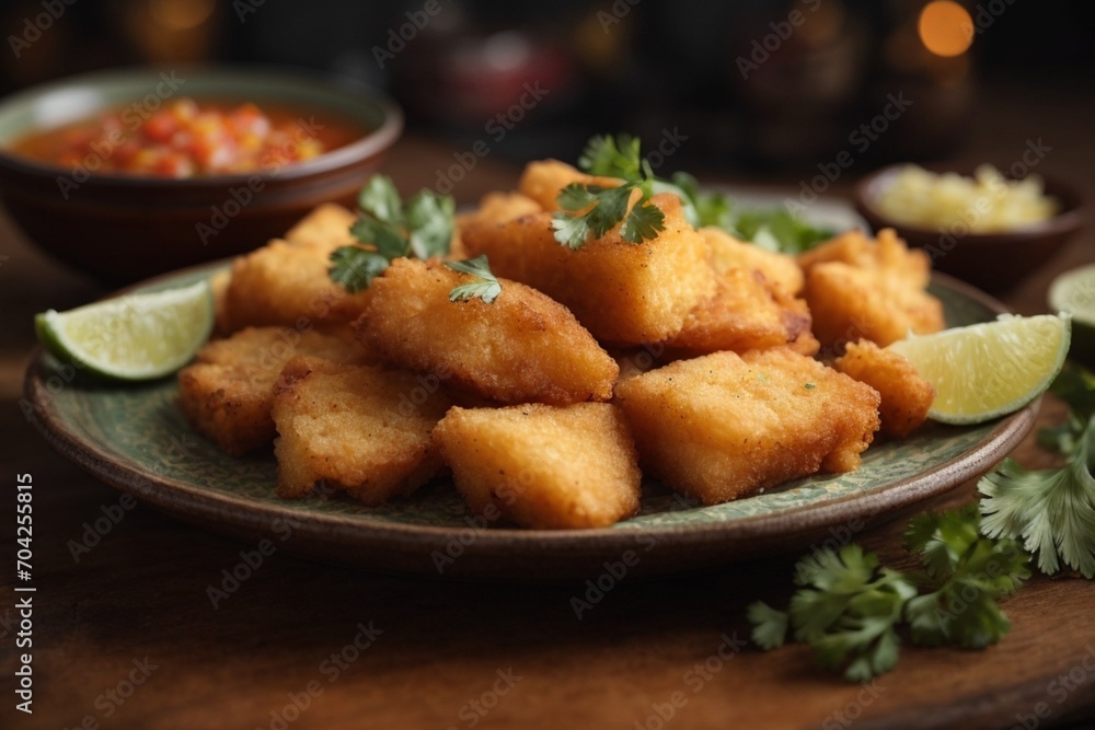 fried fish nuggets (Chicharrón de Pescado) fried fish nuggets (Chicharrón de Pescado)