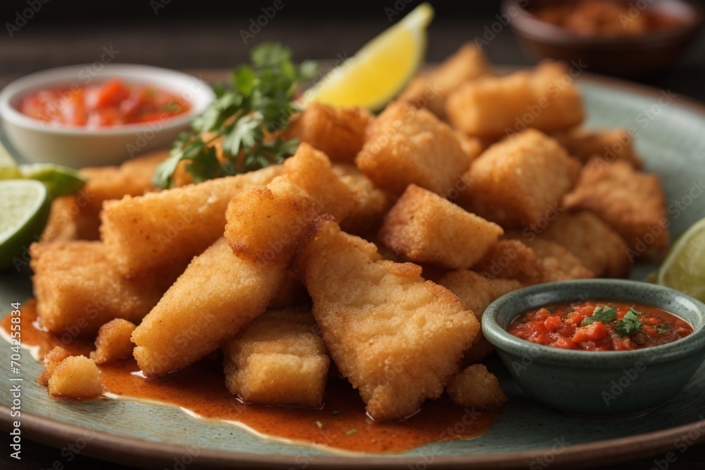fried fish nuggets (Chicharrón de Pescado) fried fish nuggets (Chicharrón de Pescado)