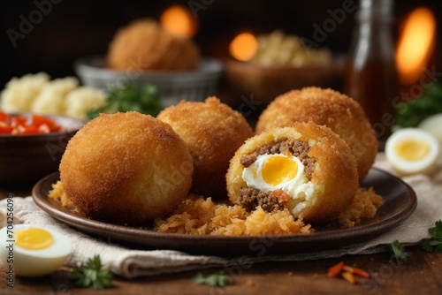 fried chicken nuggets (Papa Rellena)