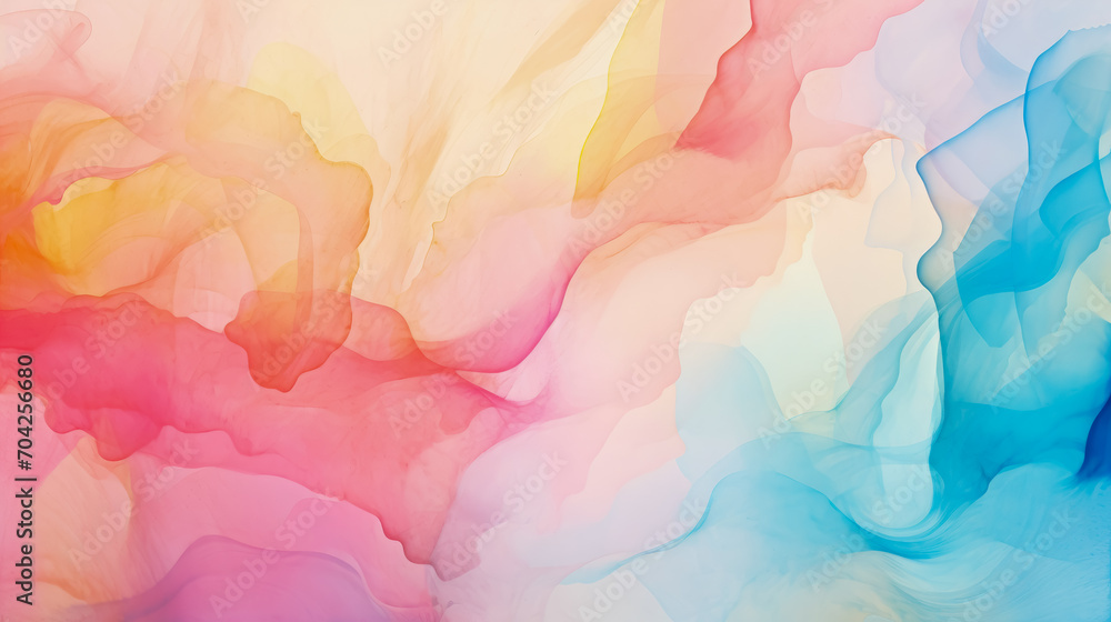 Abstract colorful background. water color Liquids mixing together