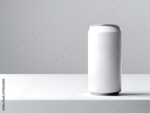 3d can for mockup image background green