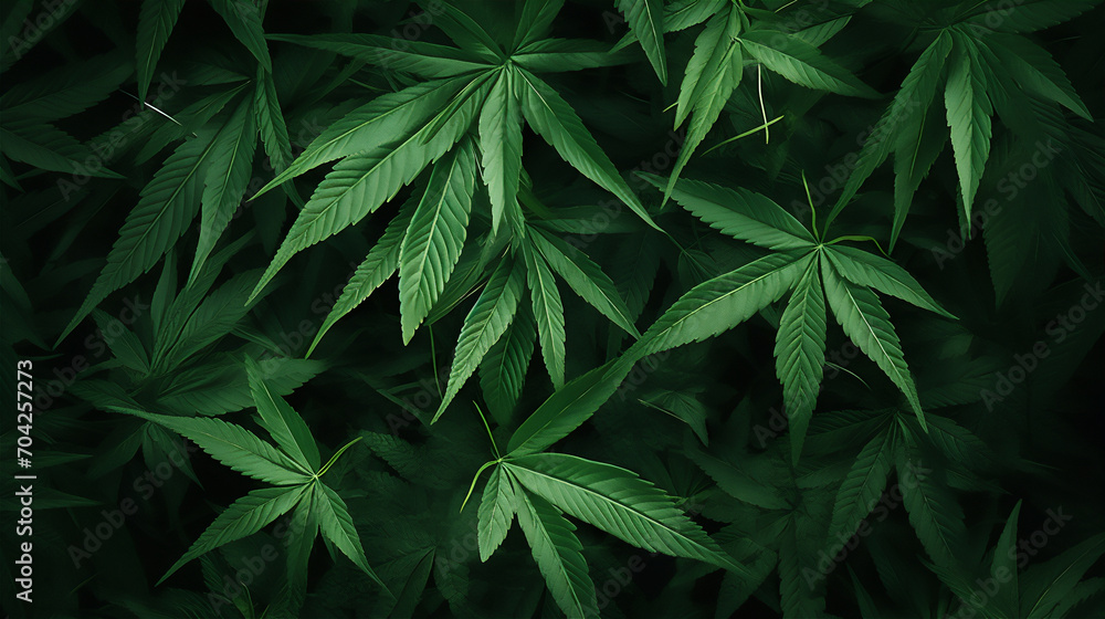 close up of marijuana leaf - obrazy, fototapety, plakaty 