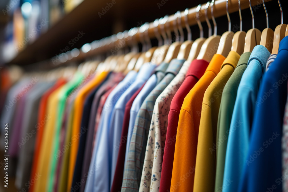 Color clothes in wardrobe Color clothes in wardrobe