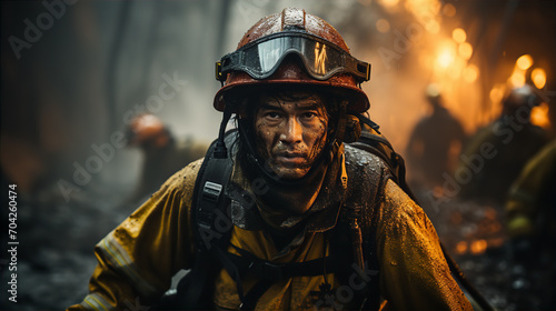 消防士・自衛隊・レスキュー隊員のアジア人男性
 photo