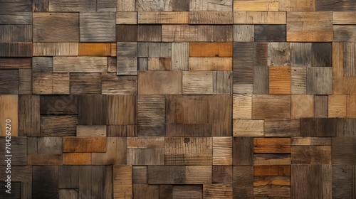 Intricate patterns and weathered textures of old wooden boards  emphasizing the natural grain and imperfections