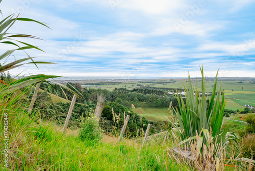Rural and coastal expansive view from Papamoa Hills Regional Park