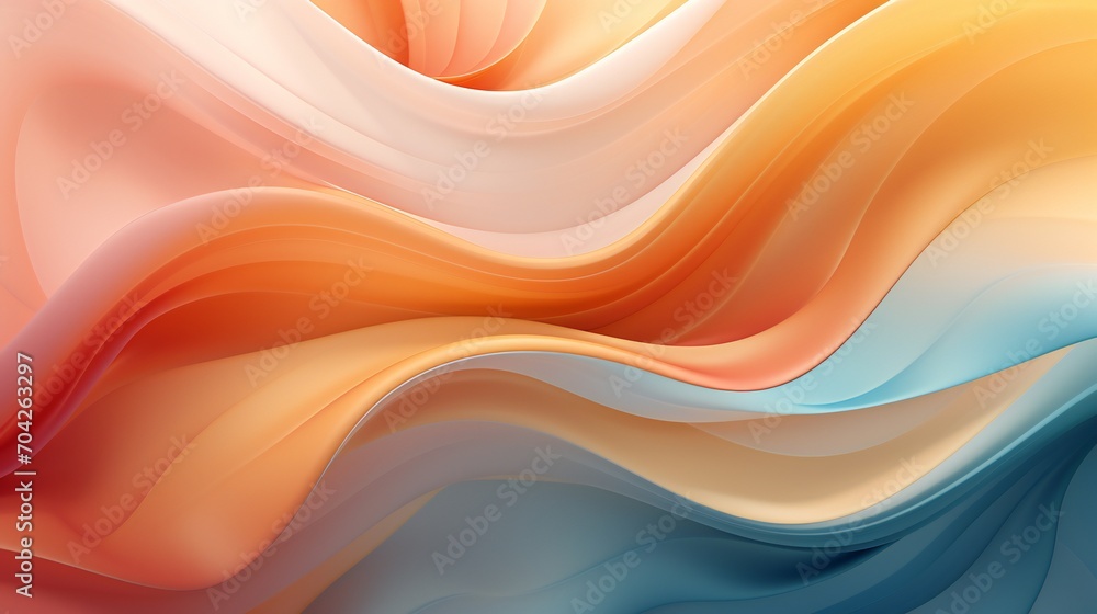 Fototapeta premium Soft sunlight filtering through wavy leaves, casting a calming pattern on the ground