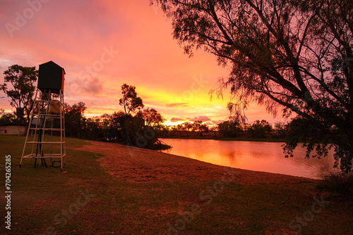 Sunset along the River in Longreach