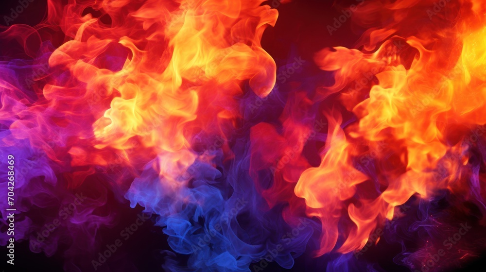 a bunch of red, orange, and blue smoke is on a black background with a black background behind it. a bunch of red, orange, and blue smoke is on a black background with a black background behind it.