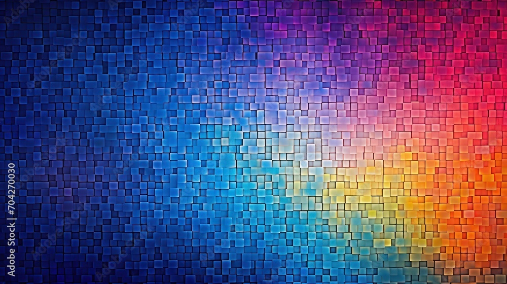  an image of a colorful background that looks like it has been made out of squares of different colors and shapes.