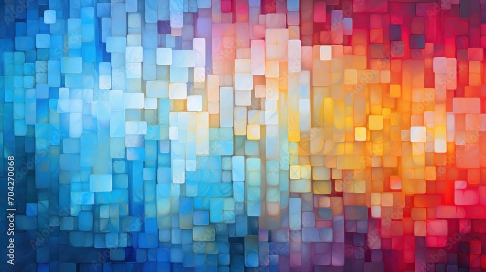 a multicolored abstract background of squares and rectangles in blue, red, yellow, and orange. a multicolored abstract background of squares and rectangles in blue, red, yellow, and orange.