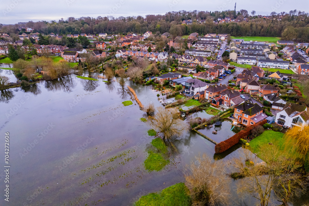custom made wallpaper toronto digitalFlood water and houses in Salisbury after heavy rain and River Avon bursts it's banks