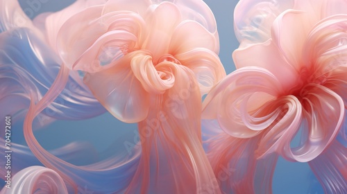 Top view of jellyfish in wavy flowing form, producing a calming wavy pattern