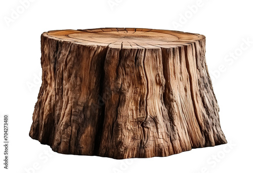 Tree stump cut out photo