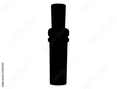 Duck Call silhouette vector art white background