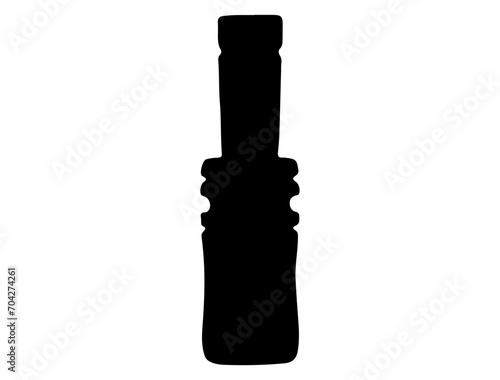 Duck Call silhouette vector art white background