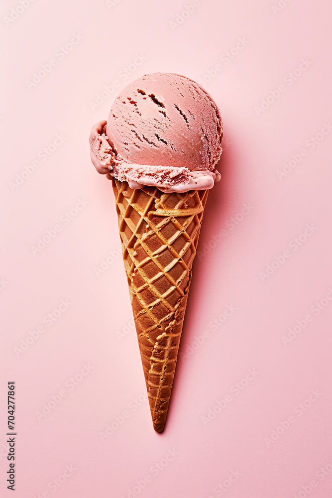 Isolated chocolate ice cream on a clean background Isolated chocolate ice cream on a clean background