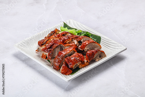 Asian cuisine - roasted duck with skin